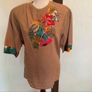 Vintage Marc D'alcy Beaded Embroidered Top - Medium